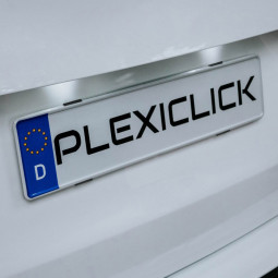 Plexiclick Svart Skylthållare (till 2st skyltar)