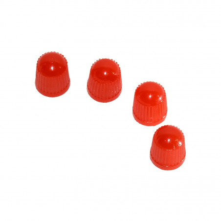 4st ventilhattar i röd färg - plast (för bilventiler)