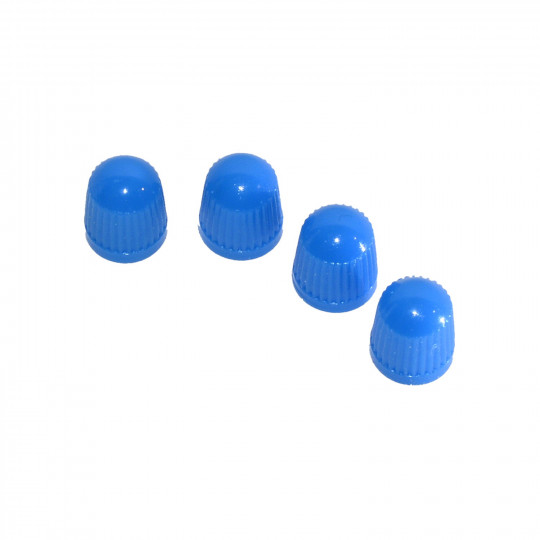 4st ventilhattar i blå färg - plast (för bilventiler)