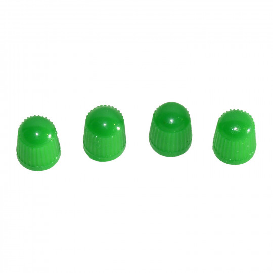 4st ventilhattar i grön färg - plast (för bilventiler)