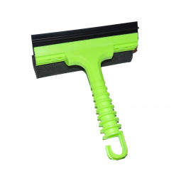 Fönsterskrapa med isskrapa och svamp (Grön)