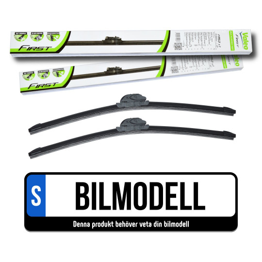 Valeo First Flat Torkarblad Komplett Kit Fram (ange bilmodell)