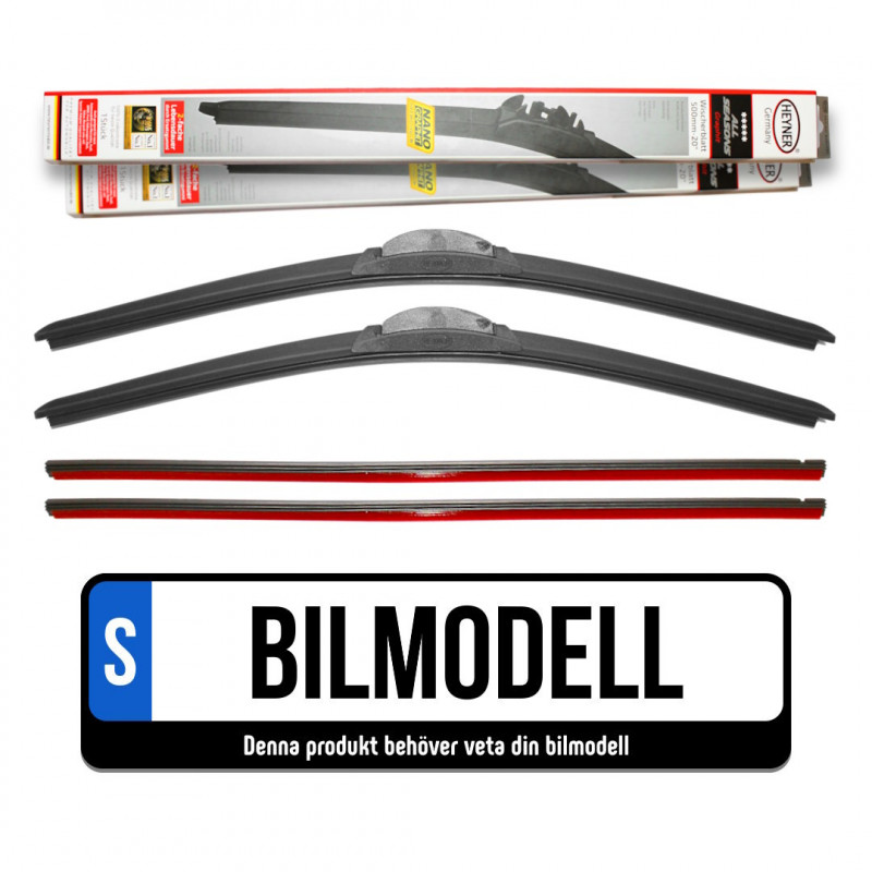 Heyner All Season Flatblade Torkarblad Fram (komplett kit)