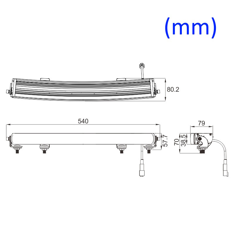 Starlight Nightsaver 21-tum LED-ramp 84W (Kurvad & Slimmad)