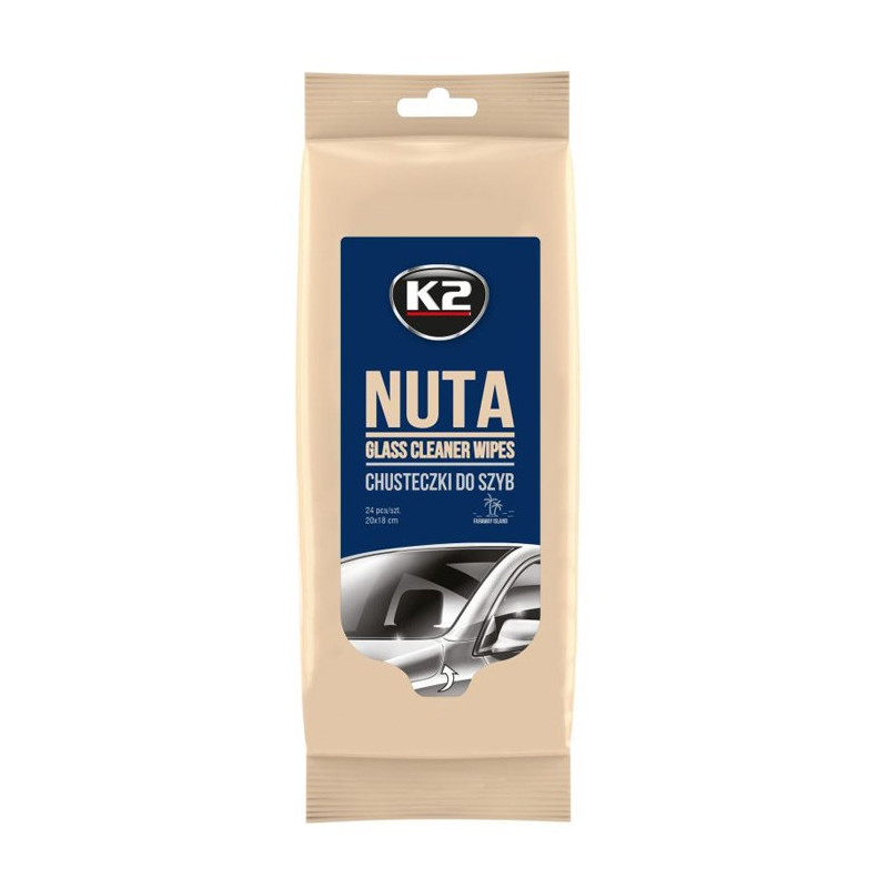 3-pack K2 Nuta Wipes Glasrengöring (24 st servetter)