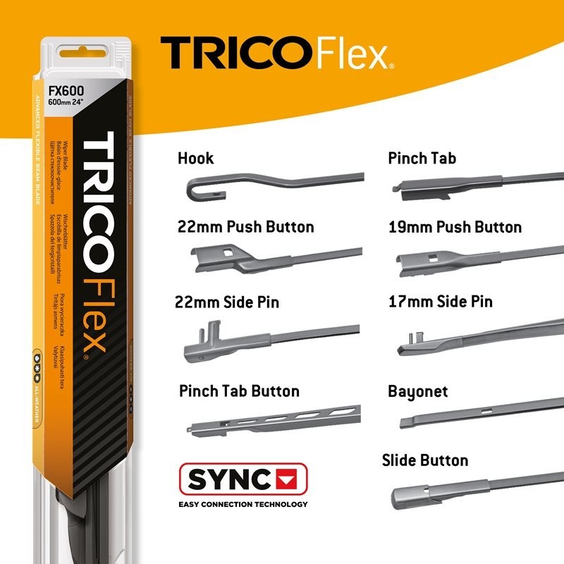 TRICO Flex® Torkarblad Beam Blade FlatBlade Multifäste