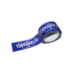 5-pack Torkarblad packtejp blå/vit (50mm, 66m)