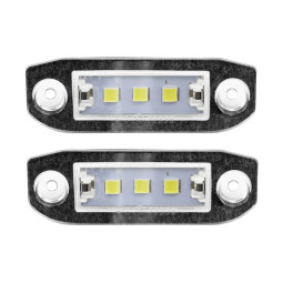 Volvo S60, V60, V70, XC70, S80, XC60, XC90, C70, S40, V50 LED Nummerskyltsbelysning 6000K (Proparts)