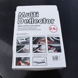 Universal Spoiler / Läpp / Frontläpp 2,5 meter (Svart, Gummi)