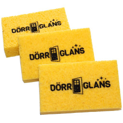 3-pack Dörrglans natursvampar i cellulosa (för inoljning av trädörrar)