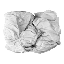 Dörrglans bomullstrasor 1 kg i vit färg (för torkning av oljade trädörrar)