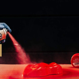 K2 Bromsoksfärg RÖD 400 ml Sprayburk (Racing Red)