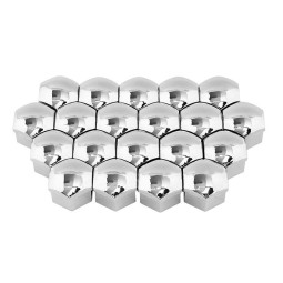20st Kromade Hjulbultskåpor 19mm, Volvo/Universal (ProParts)