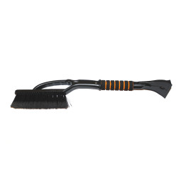 Bilsnöborste med isskrapa, svart/orange (59 cm)