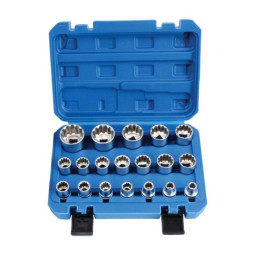 19-delars hylssats, 12-kant, 1/2", 8-32mm (VARIO-PLUS, saTra)