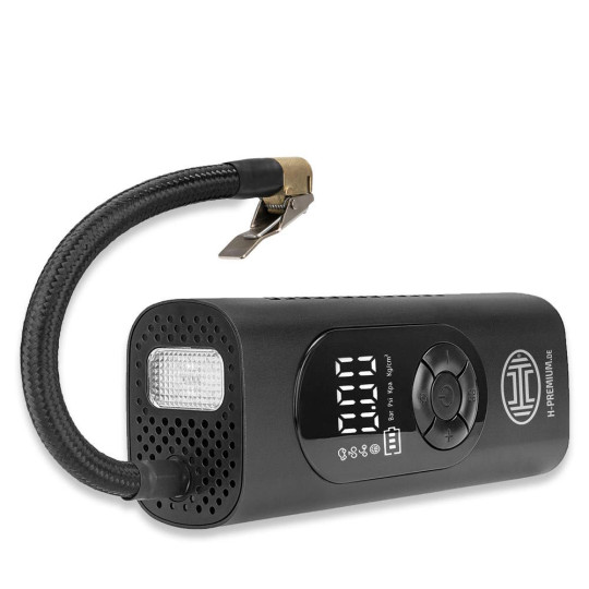 Bärbar, laddbar & digital luftkompressor 10 bar 6000 mAh (Heyner Akku Pressor PRO)