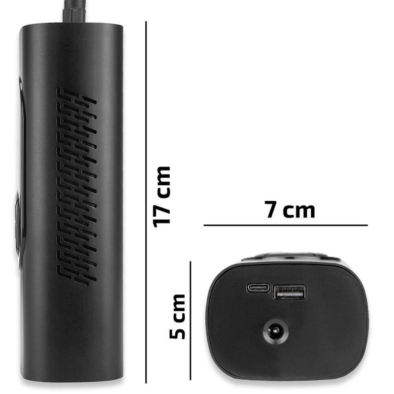 Bärbar, laddbar & digital luftkompressor 10 bar 6000 mAh (Heyner Akku Pressor PRO)