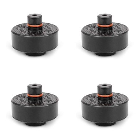 4-pack Jack Pads / Lyftpuckar Tesla, 25mm, knopp undertill (Heyner)