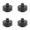 4-pack Jack Pads / Lyftpuckar Tesla, 25mm, knopp undertill (Heyner)