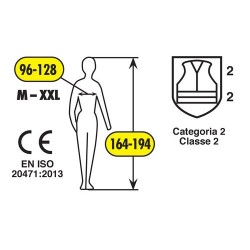 Reflexväst Vuxen M-XXL Universal (CE-godkänd)