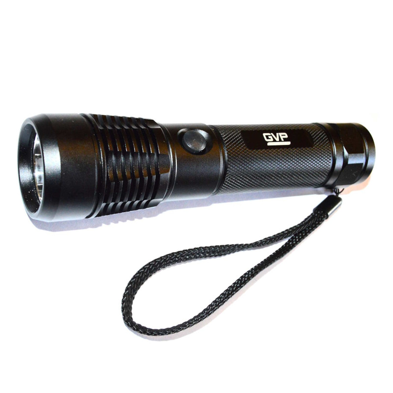 Kraftfull ficklampa 1200 lm, 20W Cree LED, laddbar (GVP Lights)