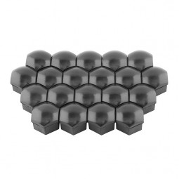 20st Mörkgrå Hjulbultskåpor 19mm, Volvo/Universal (ProParts)