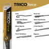 TRICO Force® Torkarblad Beam Blade FlatBlade Multifäste