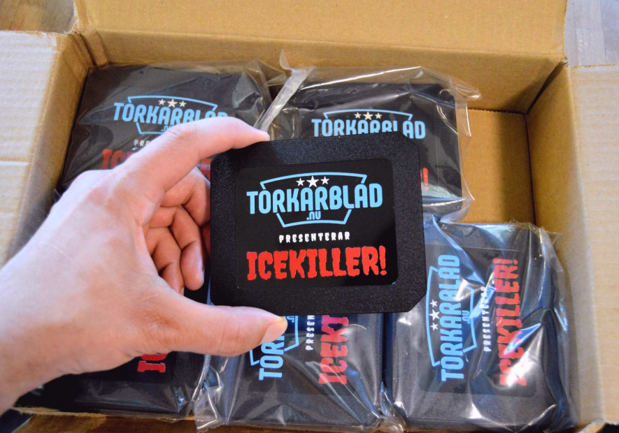 Vår första merchandise - ICEKILLER isskrapa!