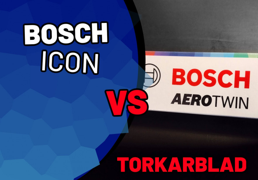 Bosch Icon vs Bosch Aerotwin torkarblad